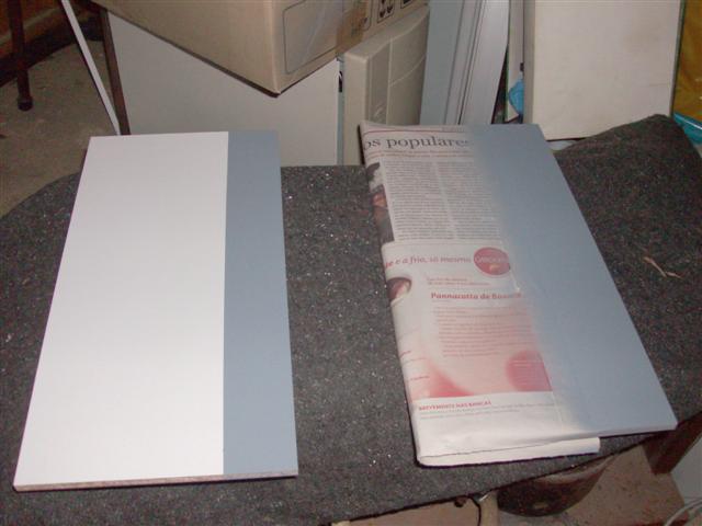 Pintura das paredes.