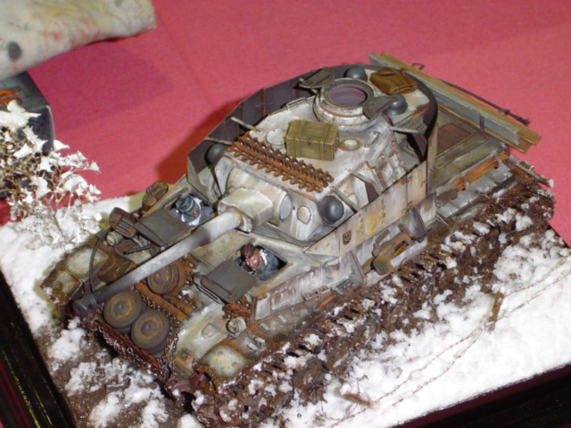Um Diorama Militar , aonde se utilizou um produto especial para se poder fazer o efeito de neve...