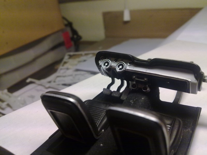 Tablier em progresso visto no interior
