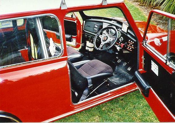 Interior carro de rali