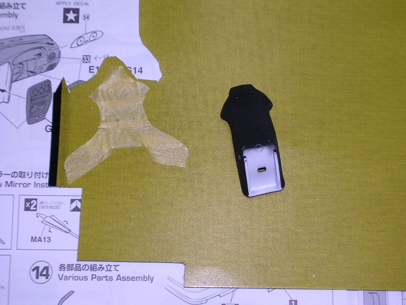 Matriz feita com fita Tamiya